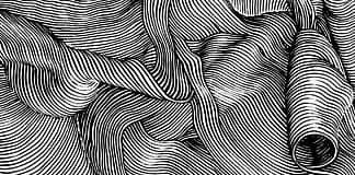 Dashed and Contour Line drawings. Complex Simplicity in a Black-White Artworks