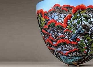 Gordon Pembridge’s Filigree Wood Vases. Charm of carving