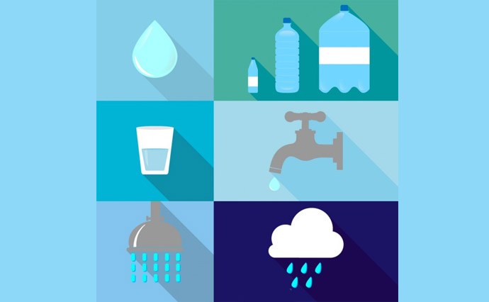 Free Water Vector Clipart. Aqua Logos and Icons