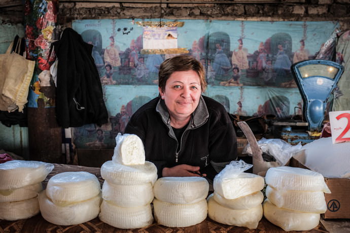 Colorful markets in the former Soviet republics that have not changed in a quarter of a century