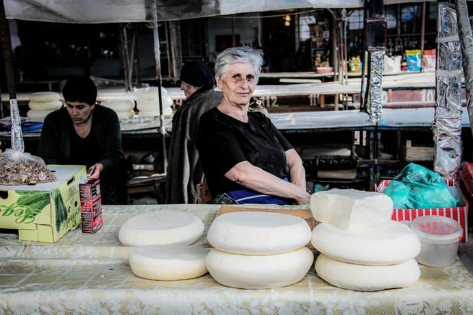 Colorful markets in the former Soviet republics that have not changed in a quarter of a century