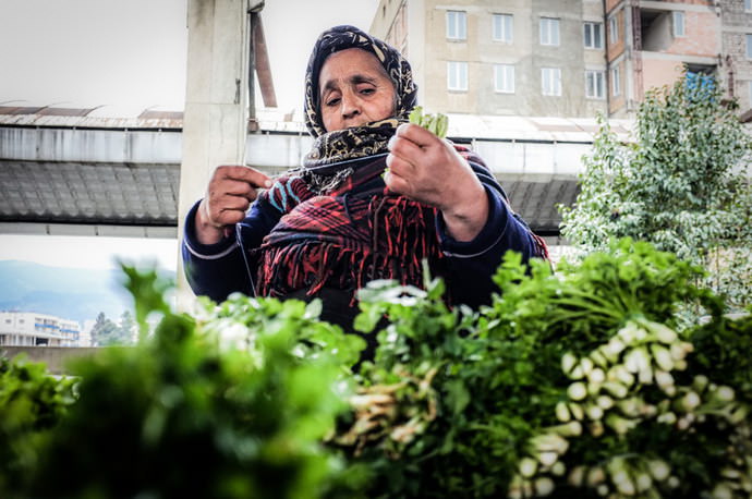 Colorful markets in the former Soviet republics that have not changed in a quarter of a century