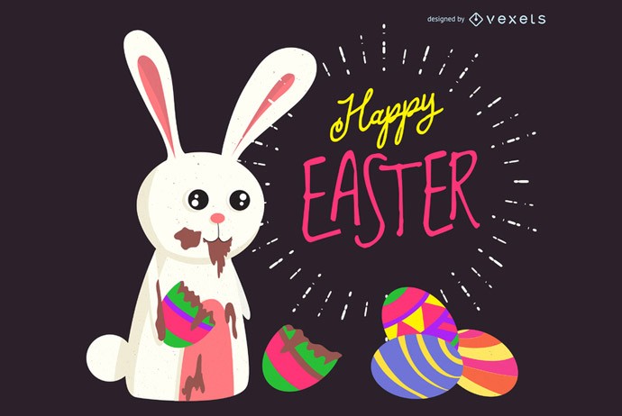 High quality Easter bunnies vector clipart. Huge collection