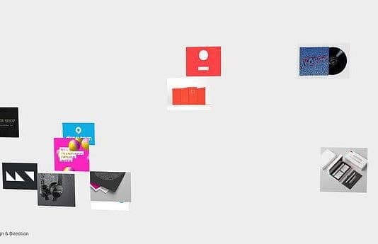 Solid monochromatic background in web design. Site for inspiration