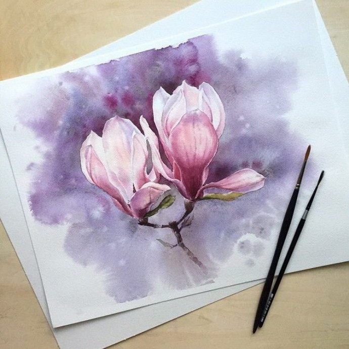 When spring and love lives in the heart. Lena Degtyarenko’s magic watercolor artworks