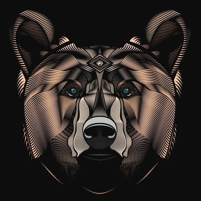 Awesome Vector Illustration. High detailed abstractions and low poly animals that catch your eyes