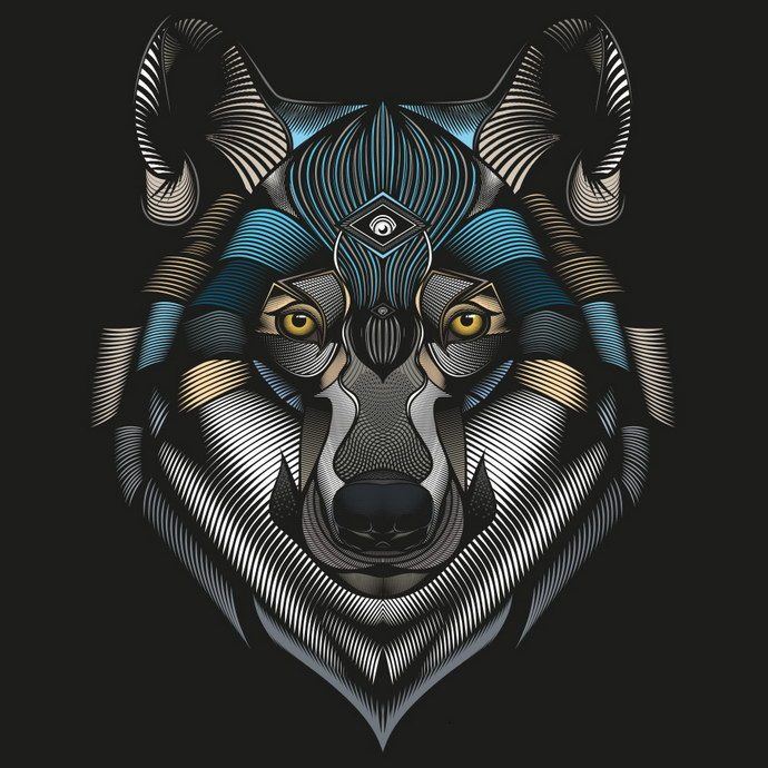 Awesome Vector Illustration. High detailed abstractions and low poly animals that catch your eyes