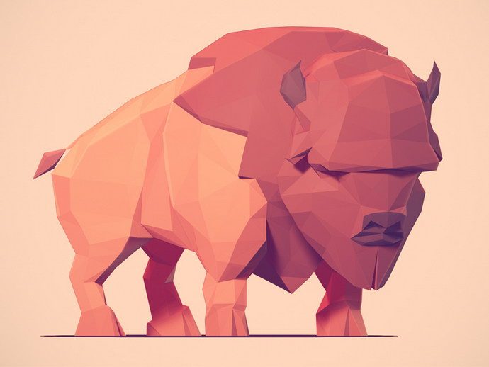 Awesome Vector Illustration. High detailed abstractions and low poly animals that catch your eyes